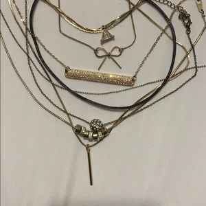 9 assorted necklaces and chokers